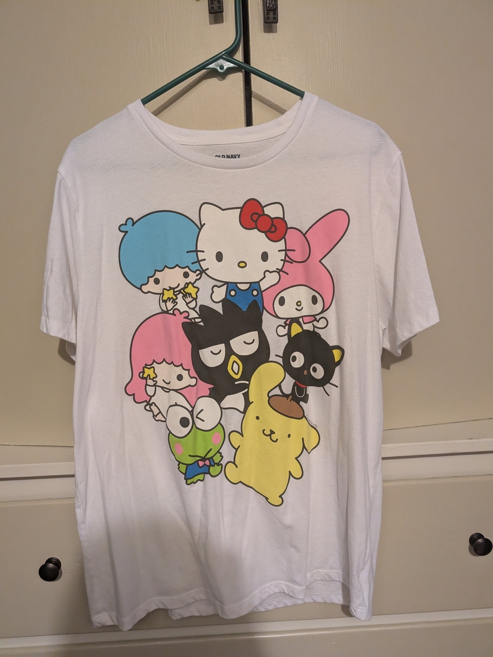 Sanrio White Kids Tee with Hello Kitty & Friends Graphic